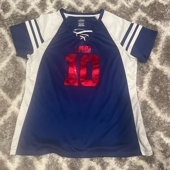 Women's Short Sleeve Manning Giants Jersey - Size XXL worn 1x Mint Condition - Picture 1 of 8